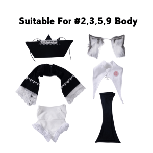 Nun's Outfit Set Sex Doll Clothes Cosplay Dress (For #2,3,5,9 Body)