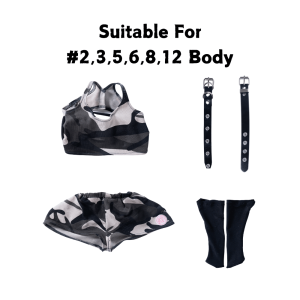 Sex Doll Clothes Suit Battle Fatigues Camouflage Clothing (For #2,3,5,6,8,12 Body)