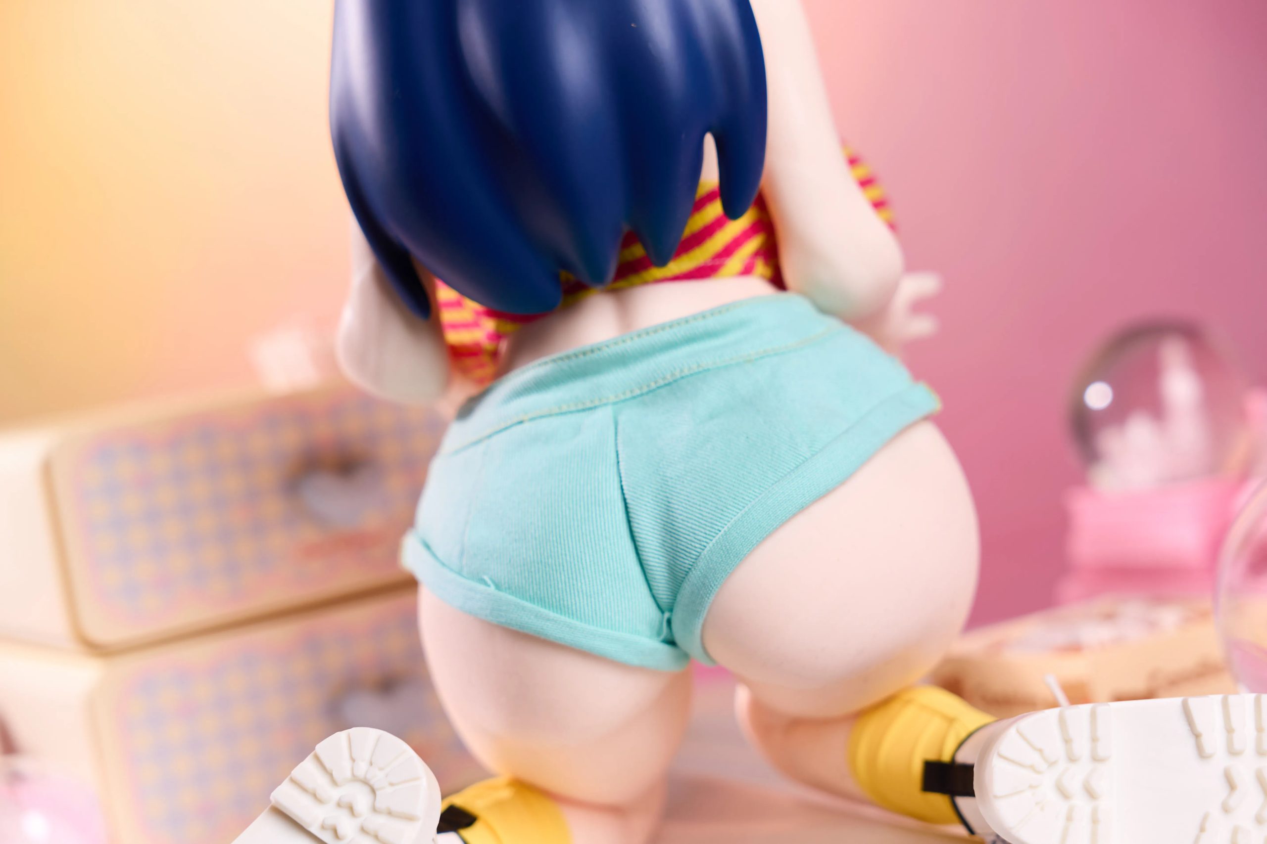 Flat lay of Audrey sex doll clothing set details