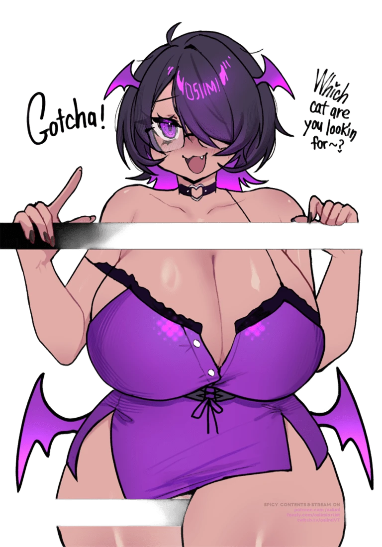 Osiimi playful cat pose illustration