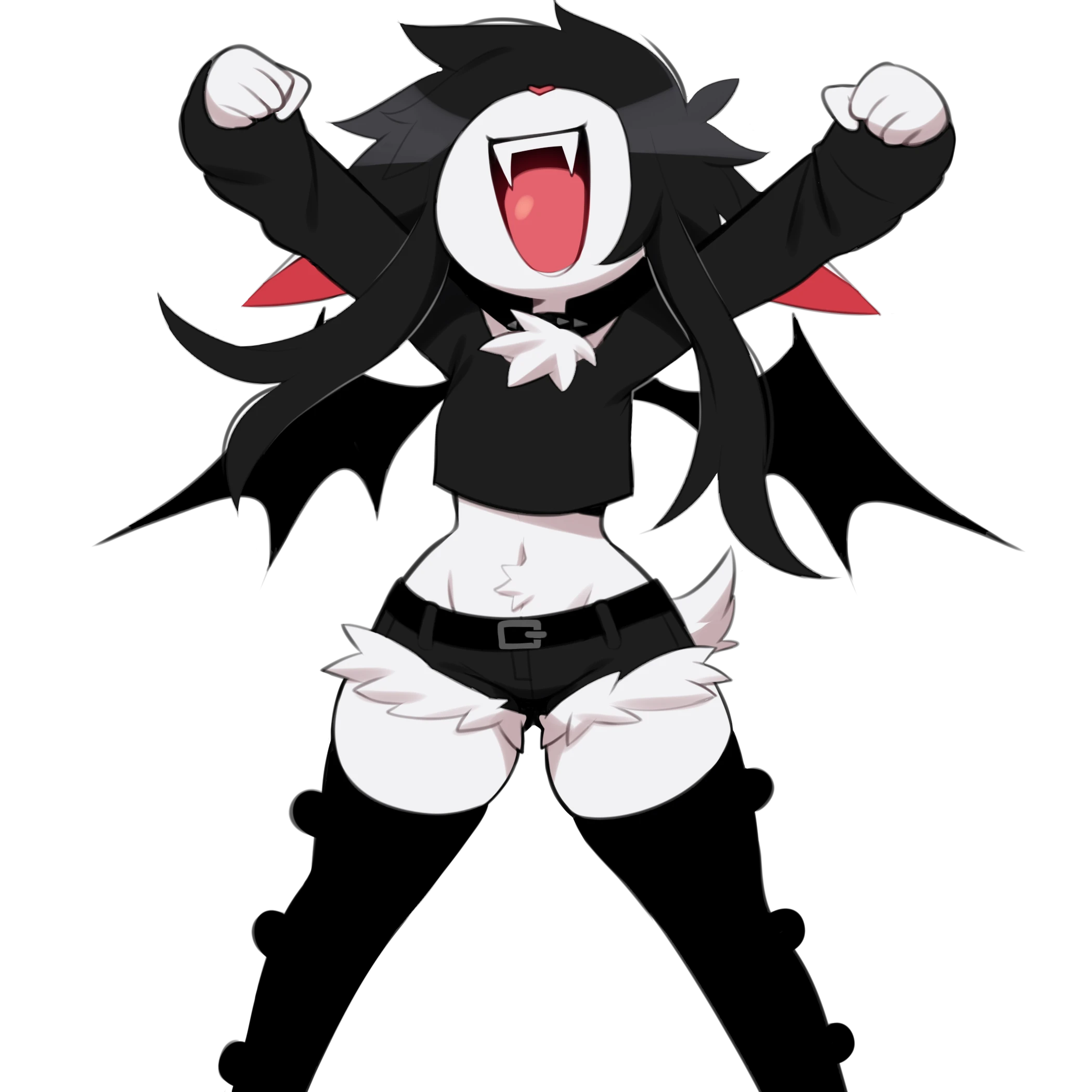 Asphodel chibi sticker — bat furry character by SataenArt