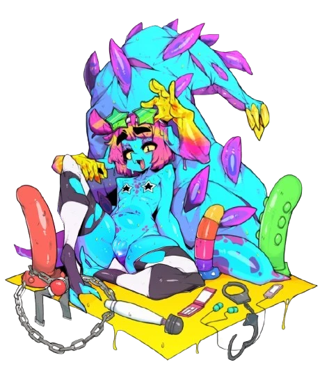 Cteno hentai onahole product concept art — MRL x Slugbox monster girl 3D sculpt
