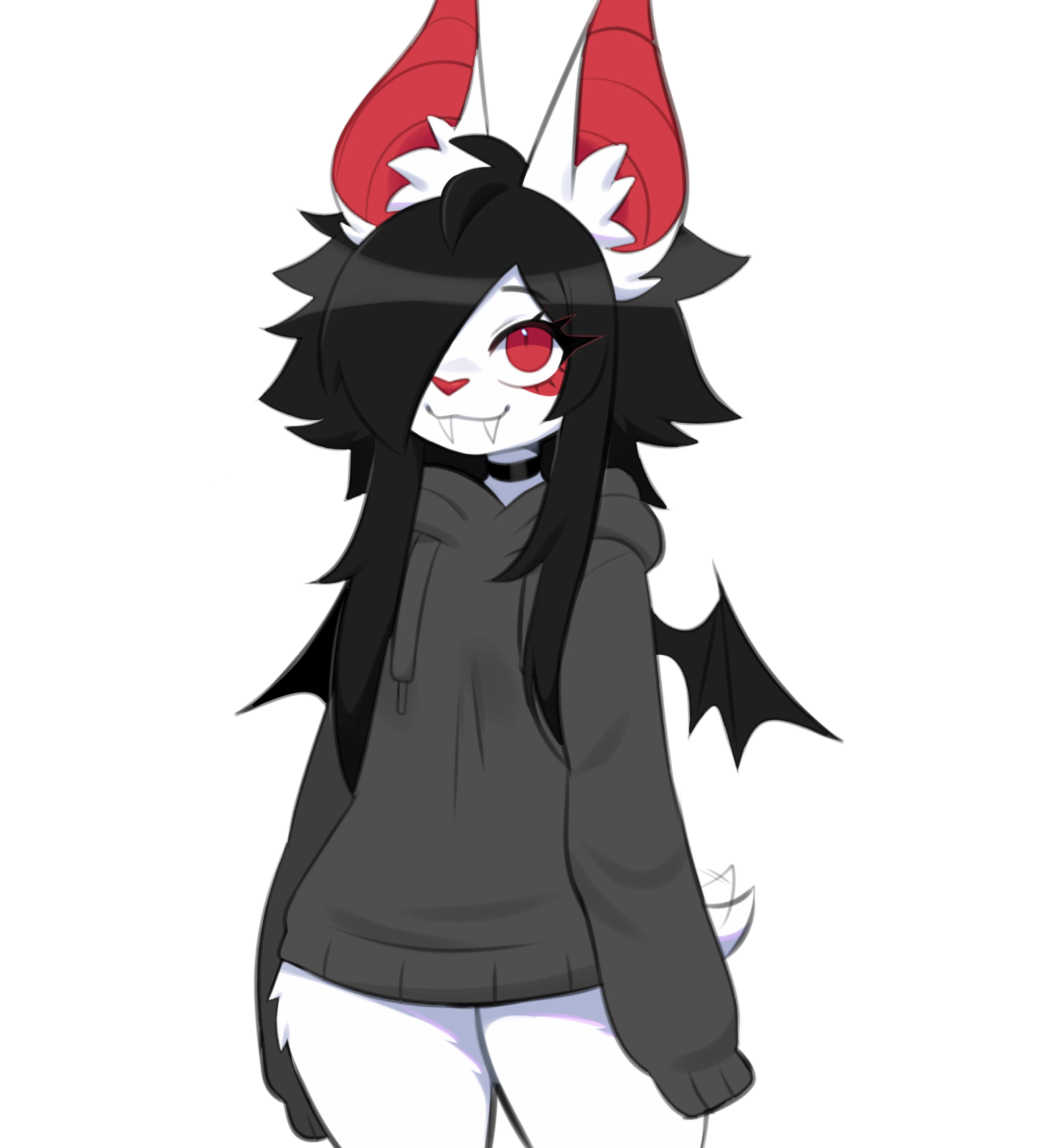 Asphodel bat girl expressive face close-up