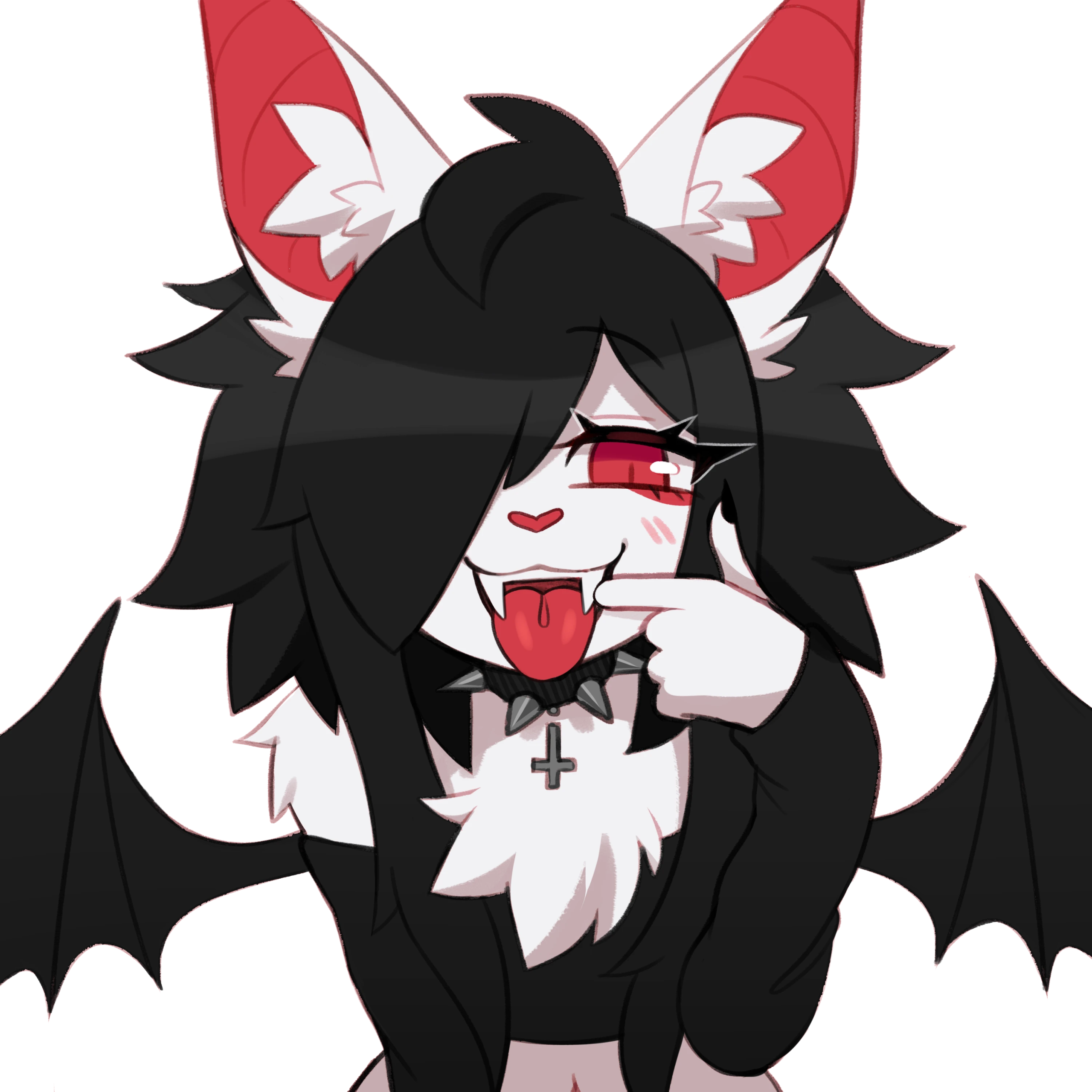 Asphodel bat furry cute pose illustration by SataenArt