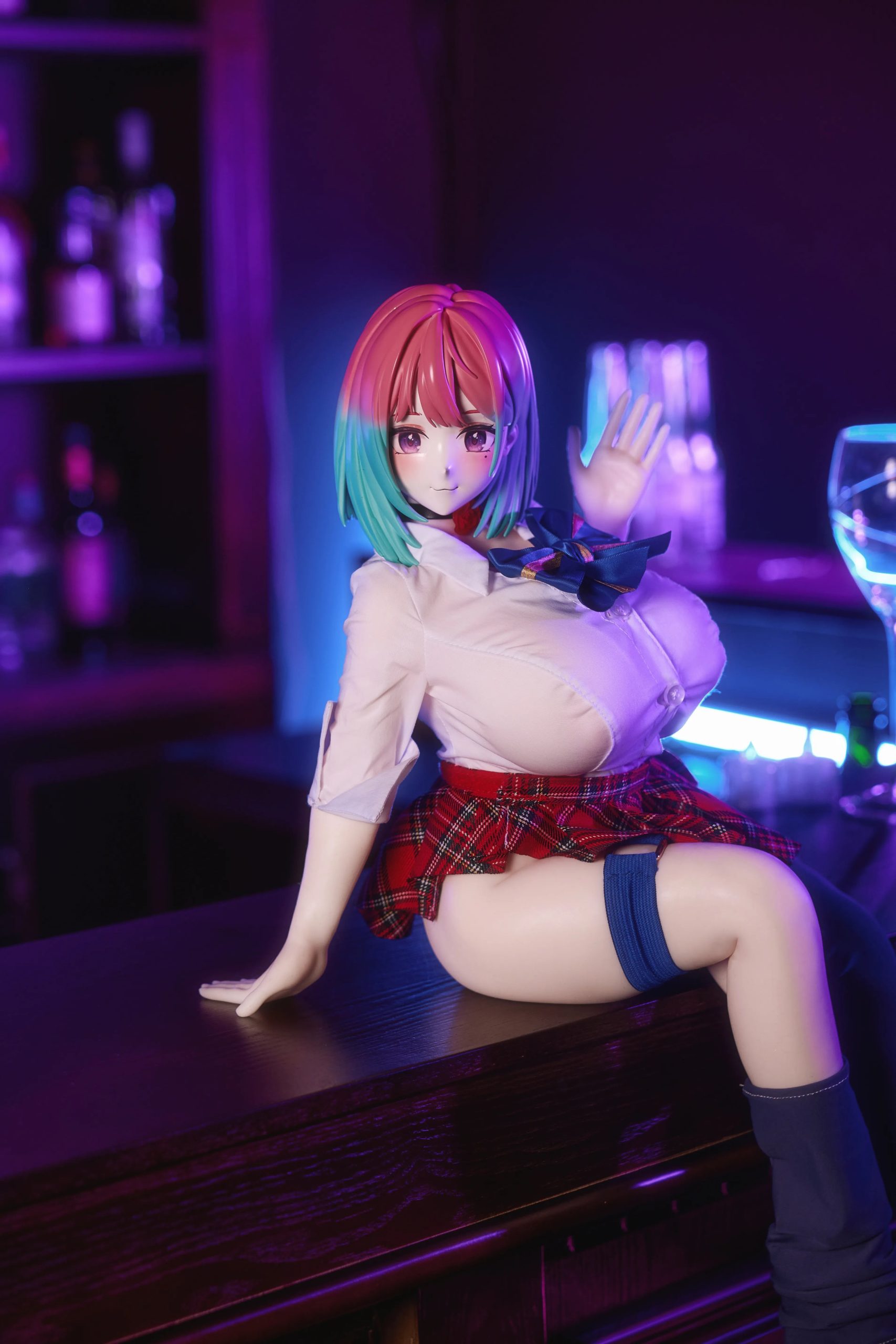 Detailed face sculpt of the Reiyu GuiGui limited edition figure with expressive eyes