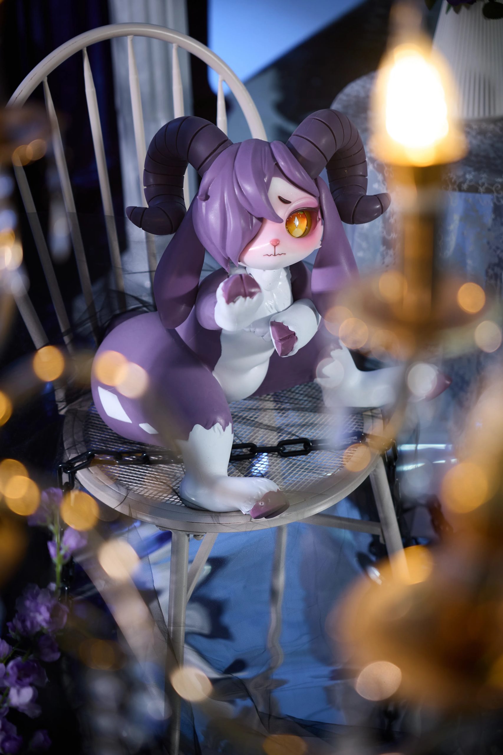 Full body front view of the complete Shimu pokemon-inspired furry sex doll
