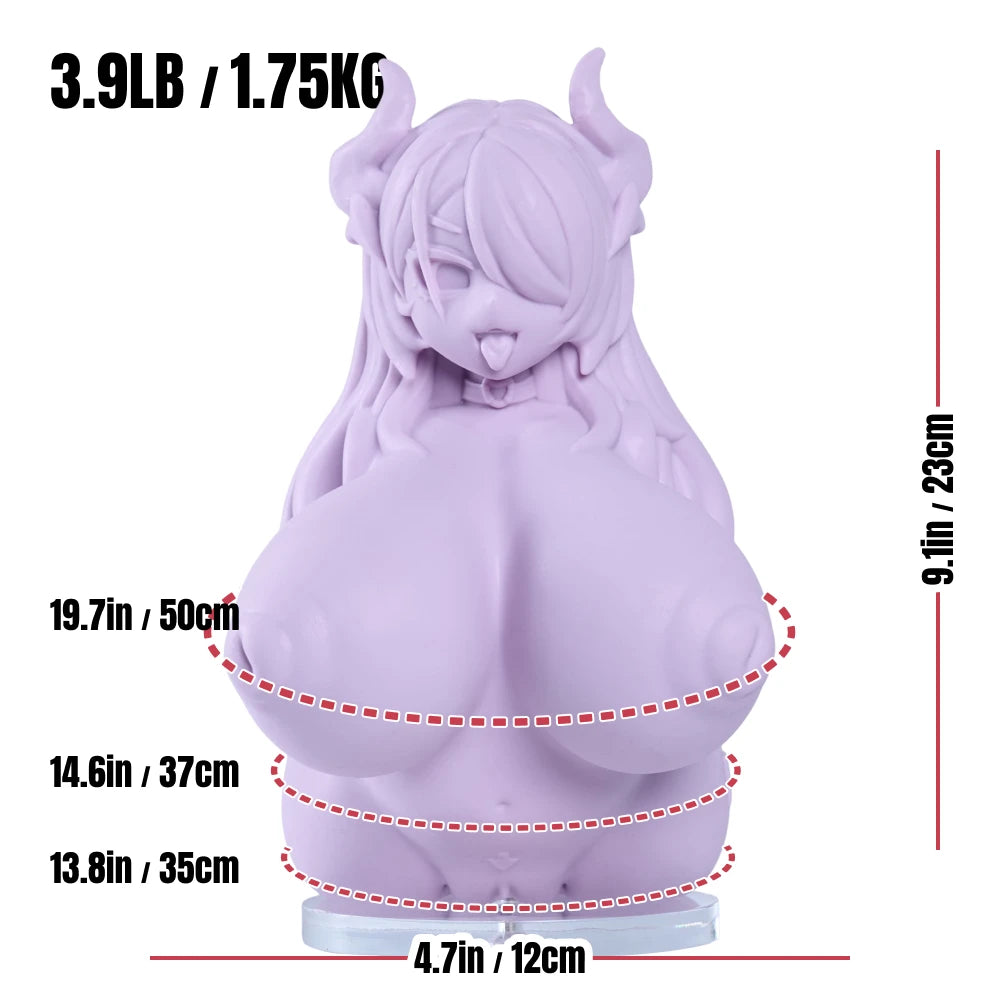 Infographic detailing the height, weight, and physical dimensions of the Osiimi BBW sex doll