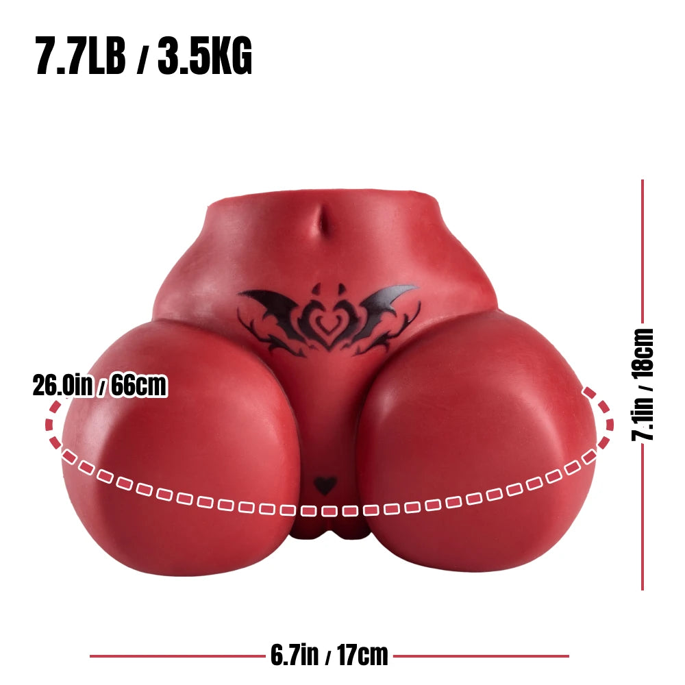 Comprehensive dimensions and weight specifications chart for the MRL Meru the Succubus torso sex doll