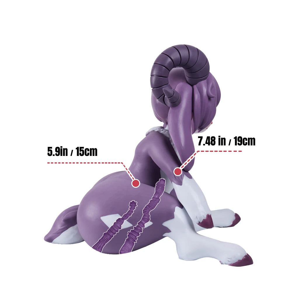 Diagram illustrating the 19cm vaginal and 15cm anal tunnel lengths of the Shimu toy